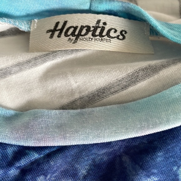 Haptics by Holly Harper tie dye/stripe/leopard tee - Picture 4 of 4